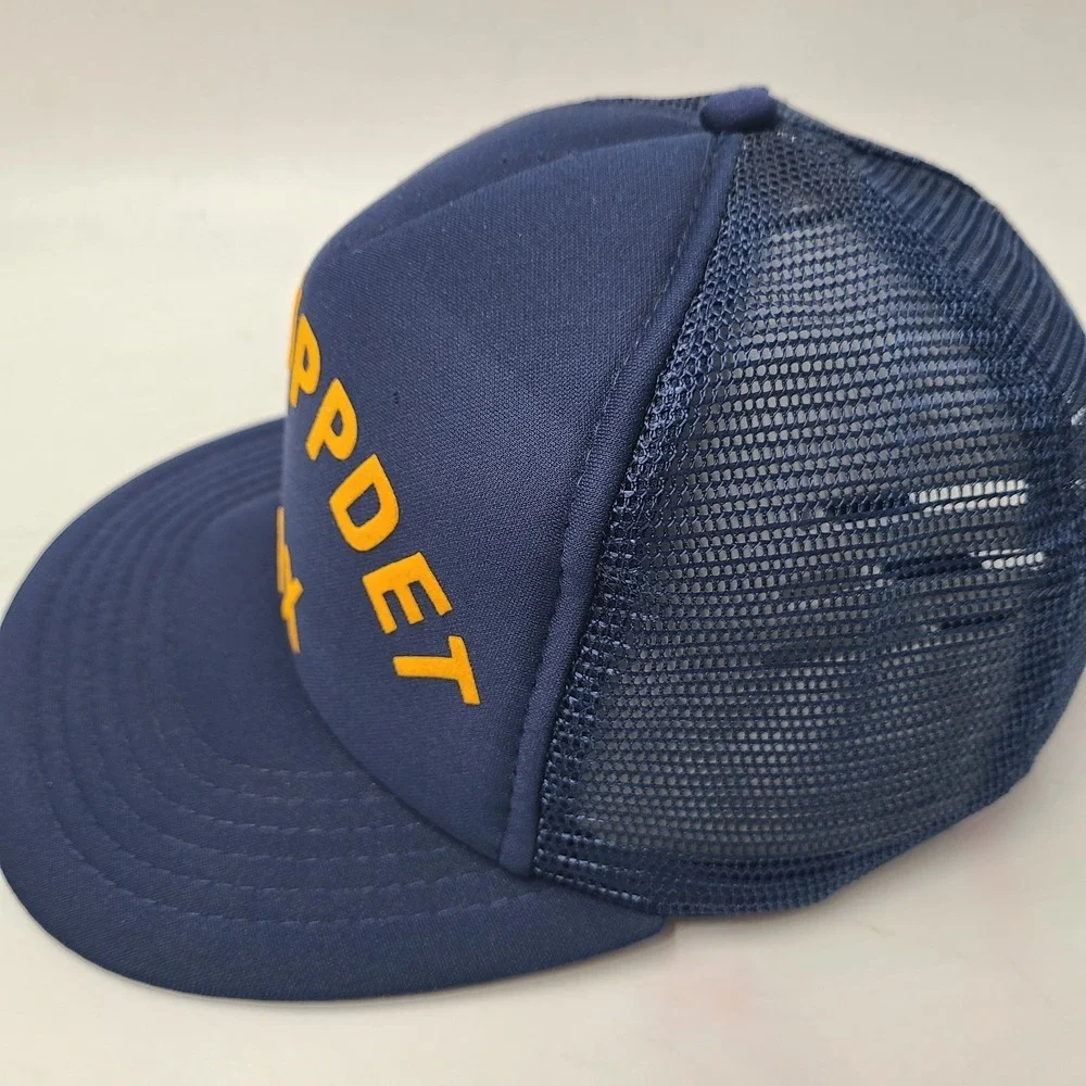 Vintage US Navy Hat Snapback S-M Trucker Mesh Blue Persuppdet‎ Jax Jacksonville